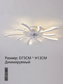 Ljojo 110-240V Ceiling Fan Light with Remote Control for Indoor Home Lighting