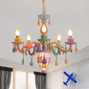 Ljojo European Style Crystal LED Pendant Light for Living Dining Room Bedroom Chandelier Fixtures