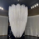 Ljojo Luxury Crystal Beading Chandelier Dimmable LED Lighting Fixture for Dining Room & Kitchen Island