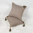 Ljojo Linen Tassel Pillow Cover 45*45cm - High-end Office Sofa Car Decor