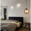 Italian Designer Glass Ball Chandelier: LED Ceiling Lamp by Ljojo for Dining & Living Room Lighting