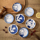 Ljojo Lucky Cat Ceramic Dessert Sauce Dish - Creative Cartoon Design