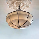 American Retro Wabi Sabi Fabric Pendant Lights by Ljojo | Elegant Dining Room Lighting Fixture