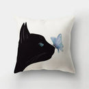 Deer Animal & Natural Leaves Cushion Cover by Ljojo - Home Decoration