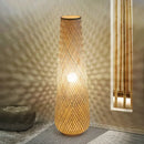 Japanese Handmade Bamboo Wabi Sabi Style Floor Lamp LED Decorative Light by Ljojo