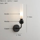 Ljojo Marble Ball Wall Lights 3000K Acrylic Lampshade G9 Bulb