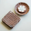 Ljojo Lotus Tea Tray with Gilded Silver Details & Handmade Rock Mud Pot