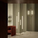 Italian Minimalist Gold Long-Line Tube Floor Lamp, Dimmable LED Wall Lamp for Living Room - Ljojo