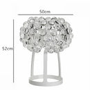 Ljojo Acrylic Pendant Light Fixture Foscarini Caboche Dia35/50/65cm Clear Gold Hanging Lamp