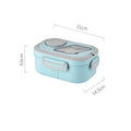 Ljojo Double-Layer Insulated Oval Lunch Box for Fresh Meals