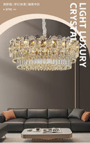 Ljojo Luxury Crystal Chandelier: High End Bedroom Living Room Pendant Light
