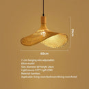 Bamboo Wood Rattan Chandelier Pendant Light for Stylish Living Room Decor by Ljojo
