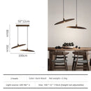 Modern Minimalist Art Design LED Chandelier Wabi-sabi Solid Wood Pendant Light by Ljojo