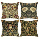 Floral Owl Bird Print Pillowcase for Living Room & Bedroom Decor by Ljojo