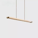 Minimalist Design LED Chandelier: Straight Strip High-End Pendant Light by Ljojo