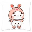 Cute Panda Bears Printed Pillow Case for Sofa Decoration by Ljojo