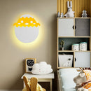 Ljojo LED Dinosaur Egg Kids Wall Lamp - Cute Cartoon Bedroom Light for Nursery