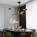 Modern Minimalist Art LED Pendant Light Guns Line Glass Chandeliers by Ljojo