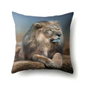 Lion Pattern Polyester Cushion Cover by Ljojo - Home decoration Pillow Cover