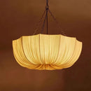 2026 Japanese Iron Chain Ceiling Lamp Retro Fabric Chandelier for Living Room by Ljojo