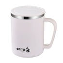 Ljojo 480ml Insulated Stainless Steel Coffee Mug with Lid & Handle