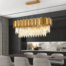Ljojo Luxury Crystal Ceiling Chandelier: Elegant Nordic LED Pendant Light for Home Decor