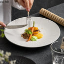 Ljojo Matte Ceramic Round Plate Set for Dining and Entertaining