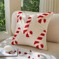 Embroidery Christmas Throw Pillowcase Elk Red Decoration Square Pillowcases by Ljojo