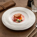 Ljojo Matte Wave Ceramic Dessert Plate Set - Molecular Cuisine Tableware