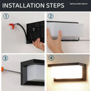 Ljojo 27 Outdoor LED Wall Lamp 15W/25W Waterproof IP65 Aluminum Sconce