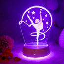 Ballet Girl 3D Night Light - USB Desk Decoration for Ballet Enthusiasts by Ljojo