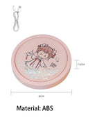 Ljojo LED Lighted Rechargeable 10x Magnifying Makeup Mirror, Foldable Double Sided Travel Beauty Mirror