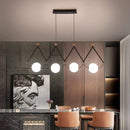 Nordic Luxury Cream Ball Leather Chandelier by Ljojo
