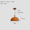 Brown Acrylic Pendant Lamp LED Chandelier for Bedroom Dining Room by Ljojo
