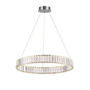 Ljojo Luxury Crystal Chandelier with LED Dimming for Villa Staircase