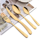 Ljojo 24-Piece Stainless Steel Cutlery Set Dinnerware Silverware Flatware Tableware Kit