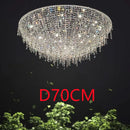 Ljojo Modern Crystal Glass Ceiling Chandelier for Home Living Room Bedroom Study Lighting