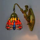 European Stained Glass Mermaid Wall Lamp for Bedroom - Ljojo Aisle Staircase Light