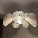 French Fabric Flower Pendant Light Creamy LED Chandelier for Hotel Bedroom Living Room by Ljojo
