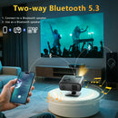 Ljojo™ 4K Android12 Mini Projector 64G Full HD 1080P WiFi6 Home Theater 3D Autofocus