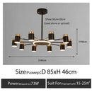 Modern Minimalist Led Chandelier for Living Dining Room Kitchen Bedroom Pendant Lights by Ljojo