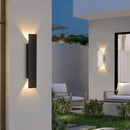 Ljojo 18W LED Waterproof Black Wall Lamp for Bedroom and Outdoor Lighting