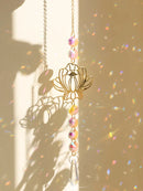 Ljojo™ Crystal Lotus Sun Catcher Chakra Rainbow Prism Home Decor