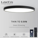 Ljojo 20" Smart LED Large Ceiling Light with APP Remote Control for Bedroom & Living Room