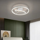 Ljojo Minimalist LED Ceiling Lamp for Bedroom & Living Room in Black, White, or Gold