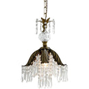 French Pastoral Retro Restaurant Crystal Chandelier for Bedside Cloakroom by Ljojo