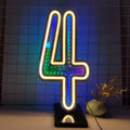 Ljojo™ Starry Sky Tunnel Neon Numbers Sign - Double-Sided 3D Lights