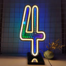 Ljojo™ Starry Sky Tunnel Neon Numbers Sign - Double-Sided 3D Lights