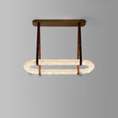 Dimmable Led Marble Design Leather Chandelier - Modern Hanging Lamps by Ljojo