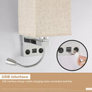 Ljojo LED Wall Lamps with Switch USB Reading Lights for Modern Home Decor
